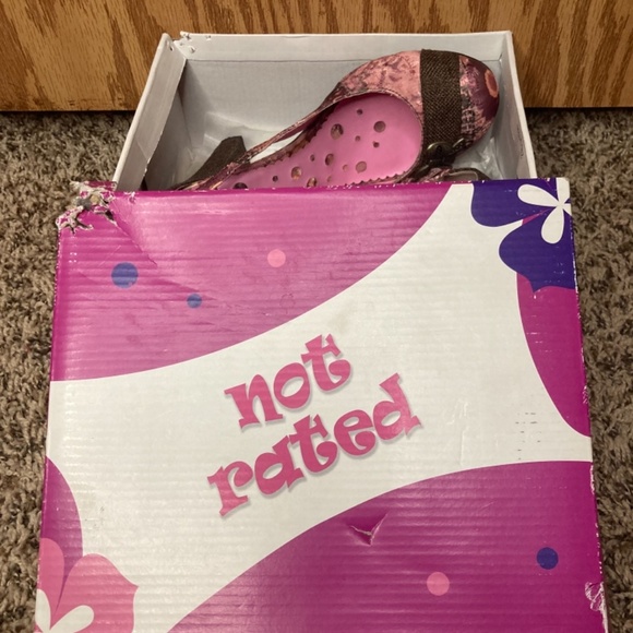 Not Rated Pink Flower Heels - Picture 3 of 5